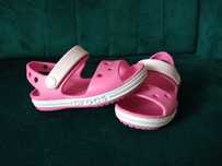 Różowe sandały dziecięce Crocs Bayaband, rozm. 24-25 (c8)