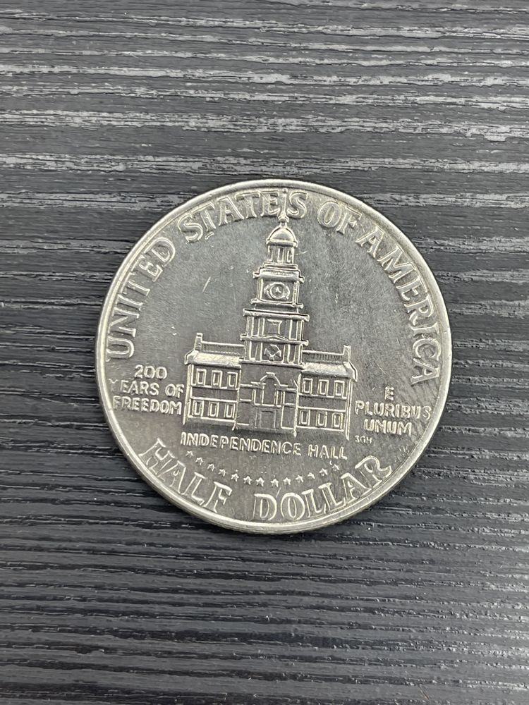 Pół dolara 1/2 1776 - 1976 USA 200 lat niepodległości kennedy ameryka
