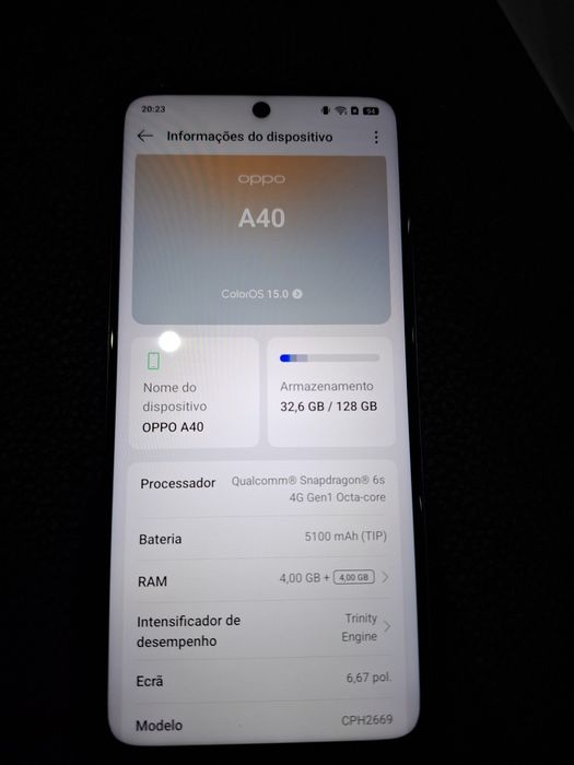 Telemóvel oppo A40
