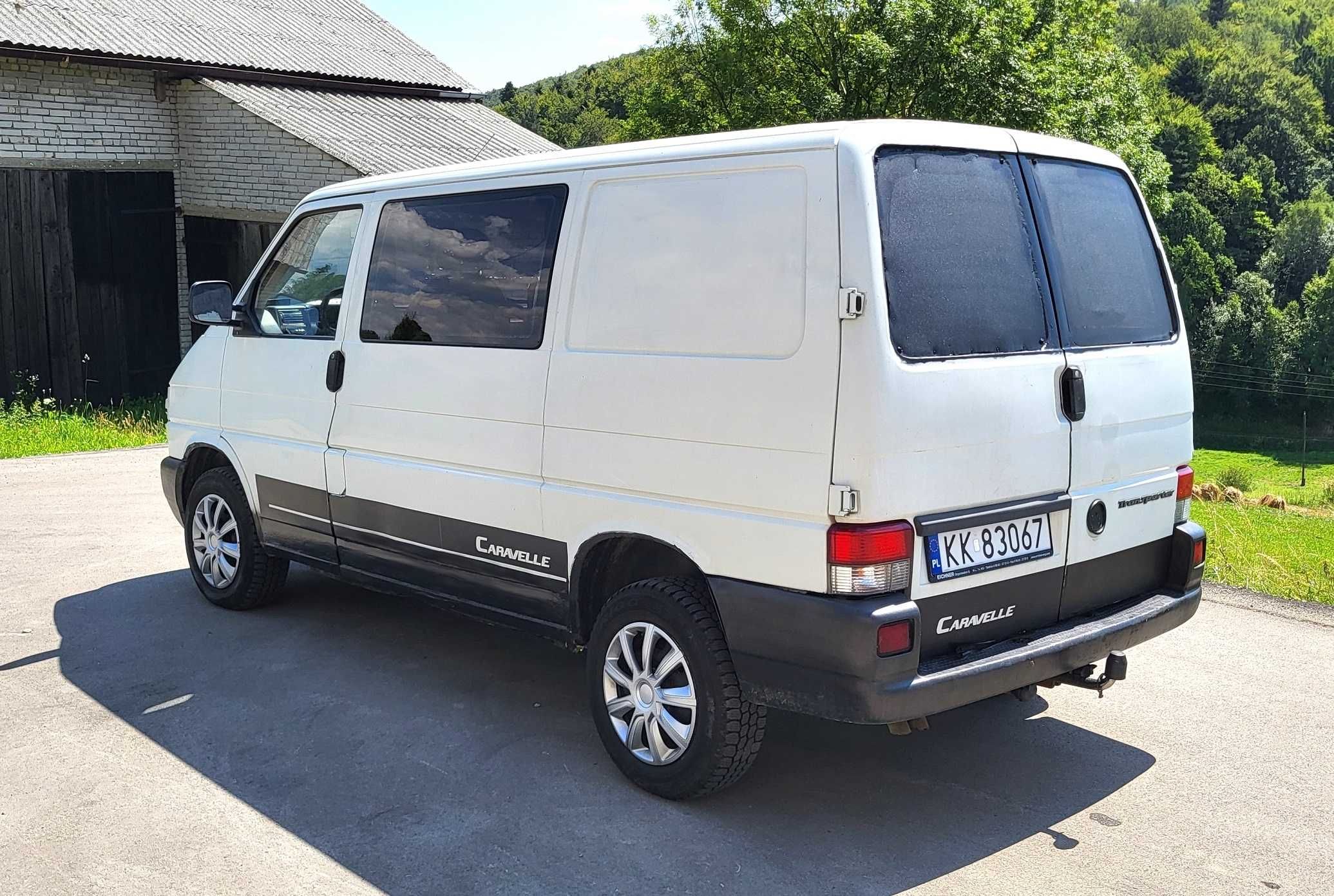 Volkswagen Transporter Caravelle T4 1,9 TD ma moc 5 osobowy zadbany