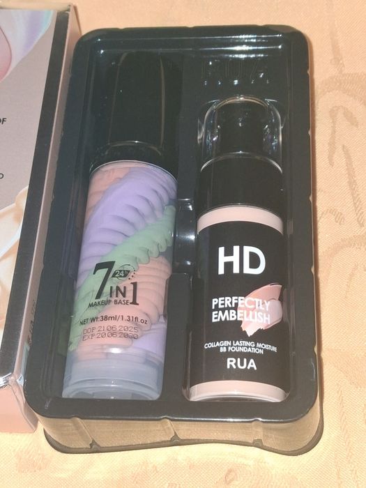 Zestaw do makijażu RUA 2w1 – baza + podkład