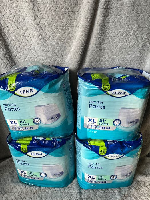 Pieluchomajtki TENA rozm XL 48 sztuk 4x12