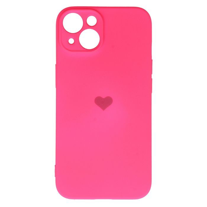 Vennus Silicone Heart Case Do Iphone 14 Wzór 1 Fuksja