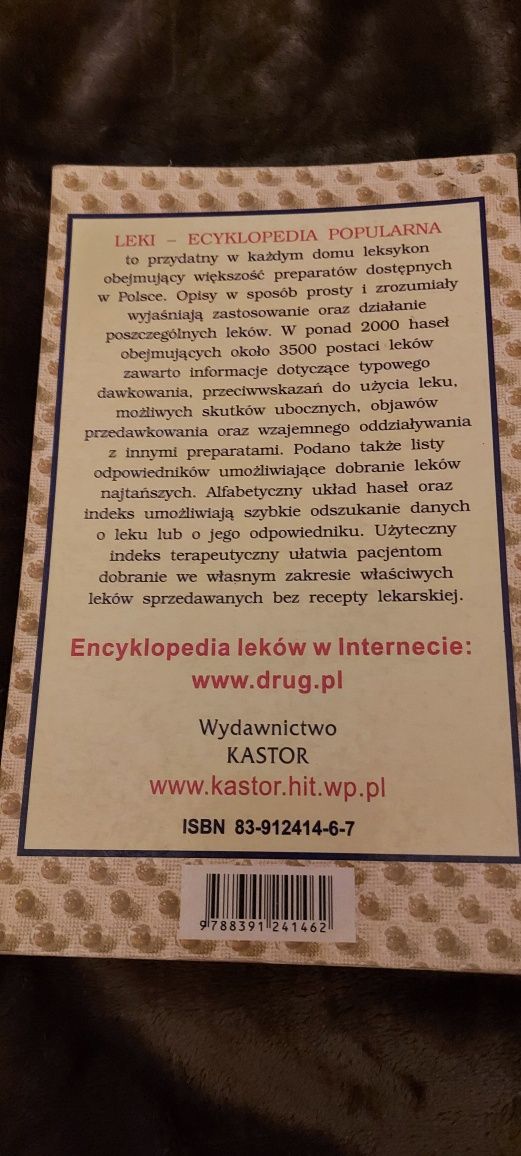 Książka " Leki  - encyklopedia popularna "