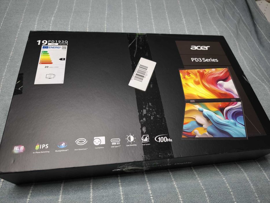 Monitor Acer PD193QEbmiuux 18,5" Full HD IPS 100Hz 4ms Przenośny