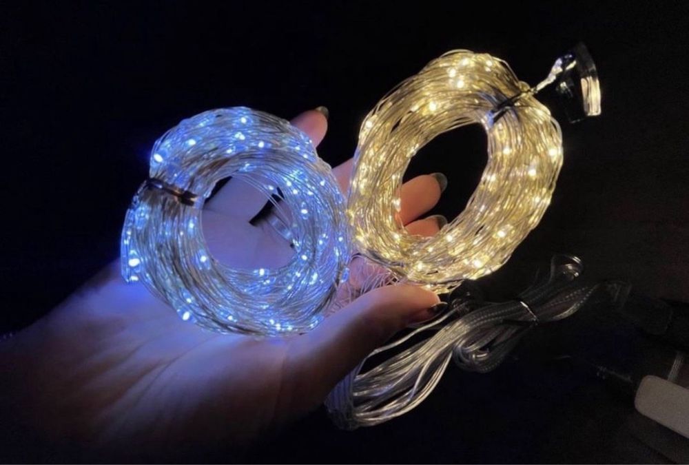 Гірлянда роса шторка