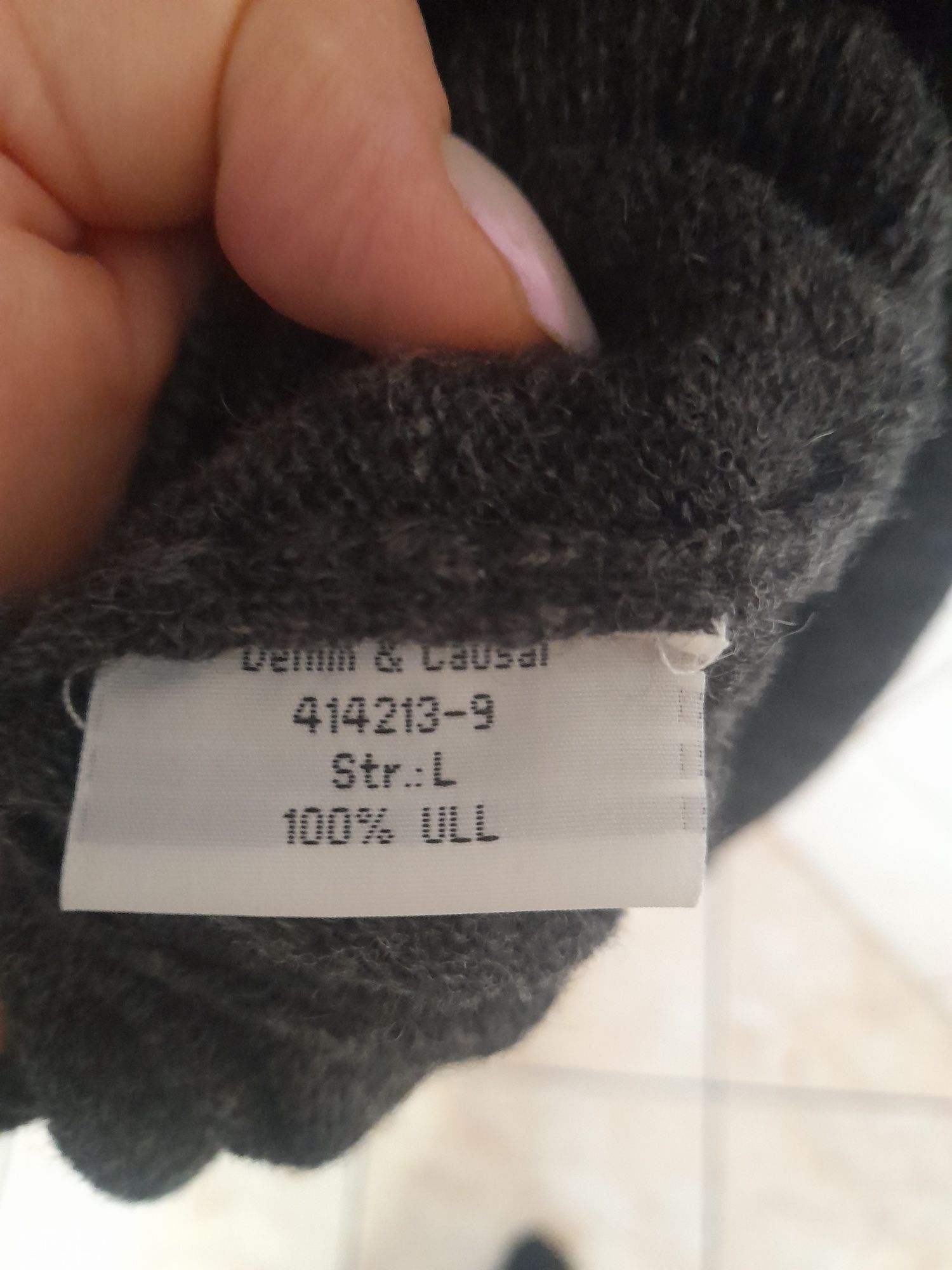 Męski sweter rozmiar L merinowool