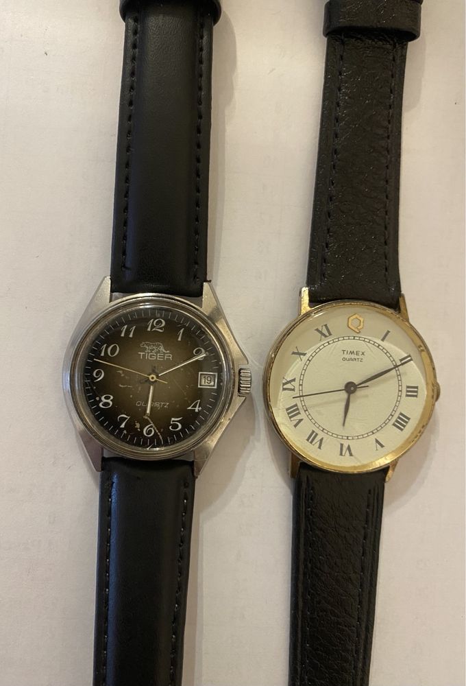 2 relógios vintage, timex e tiger