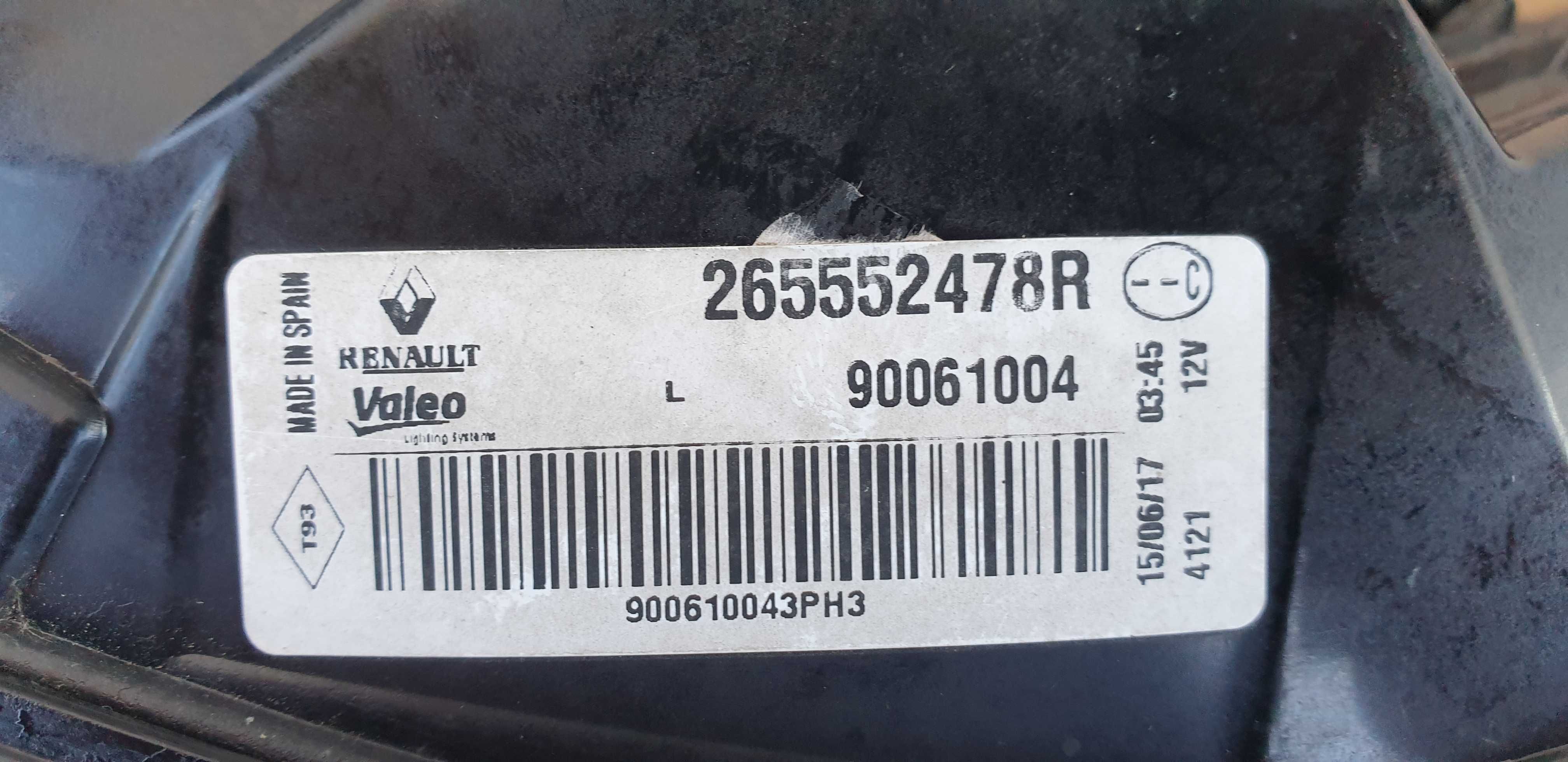 Renault Kadjar lewa  tylna lampa lewy tył 2655/52478R