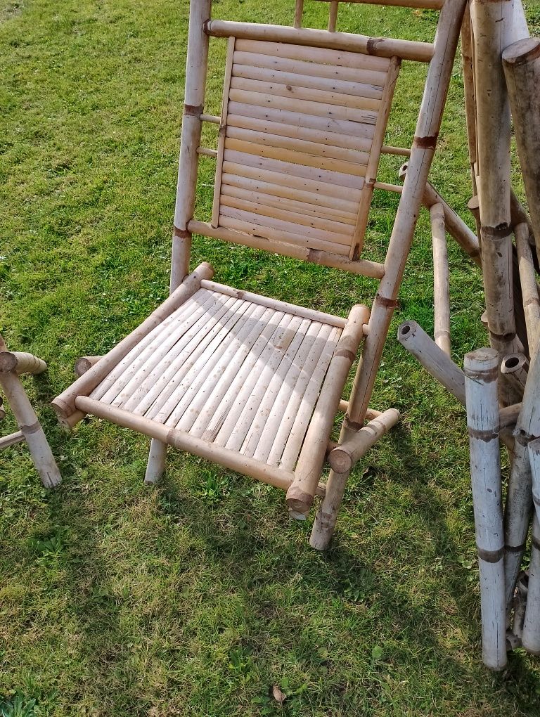 Krzesła bambusowe dom/ogród