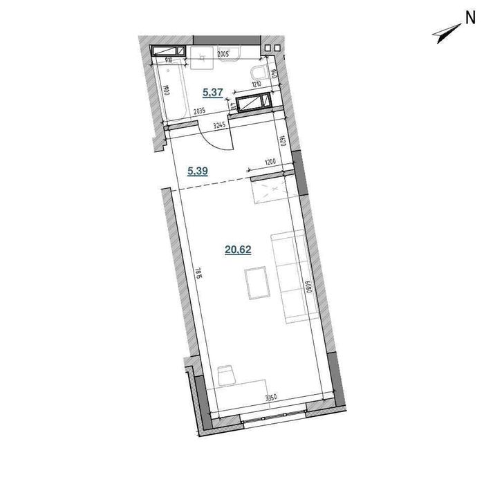 Продаж квартири студії в ЖК Берег Дніпра, Дарницький р-н