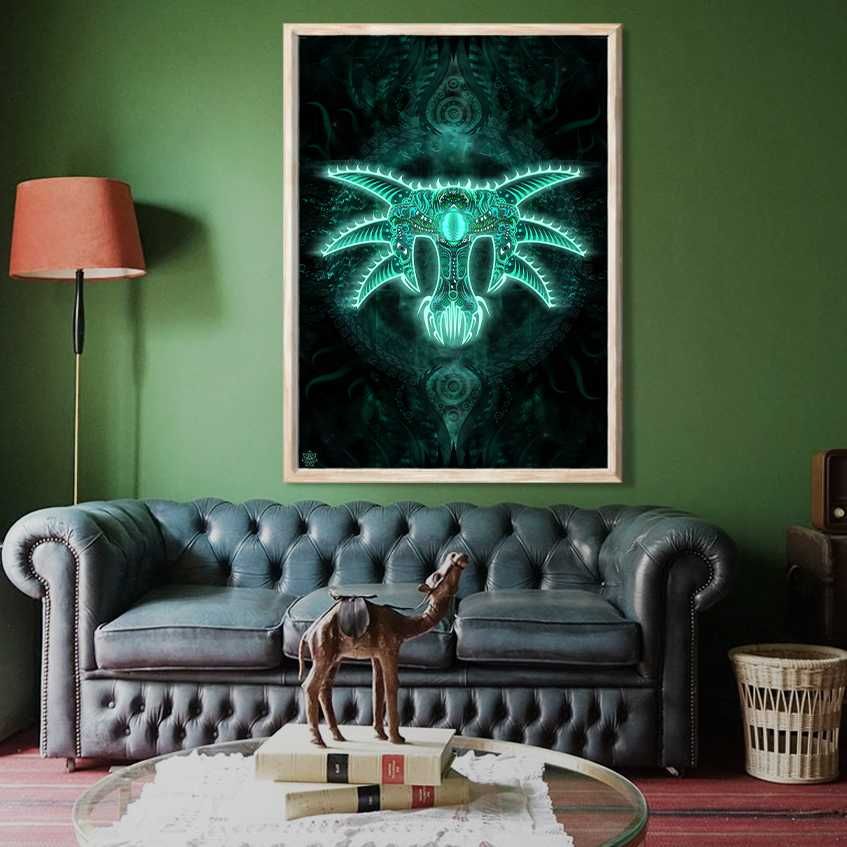 Plakat - 'The Sleeper' Pionowy Print 42x59cm (A2) - Dżuls Art