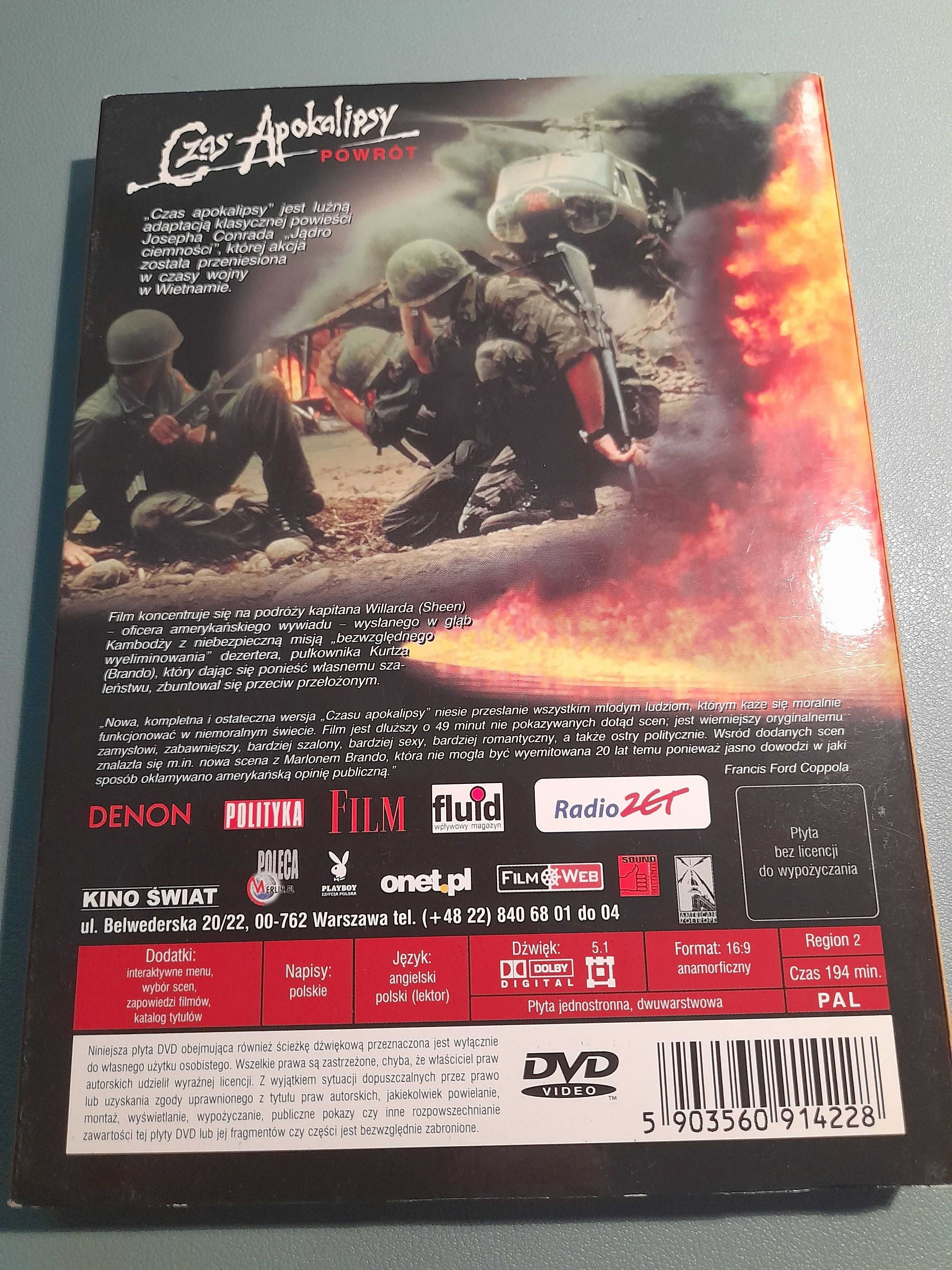 Czas Apokalipsy Powrót wyd. specjalne DVD 194 min. stan bardzo dobry