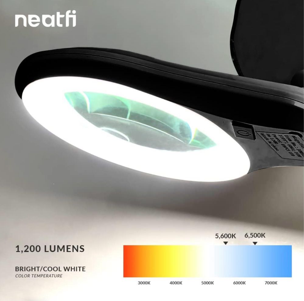 Lampa powiększająca Neatfi Super LED o mocy 1200 lumenów