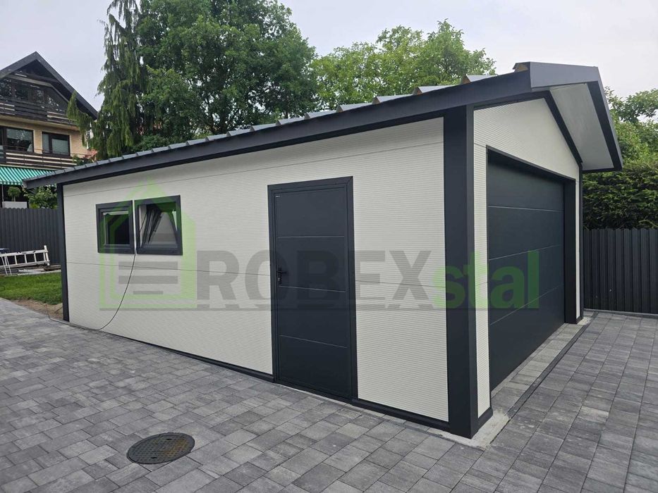 garaż ocieplany 6,3x5,5  płyta warstwowa KAŻDY WYMIAR MONTAŻ CAŁY KRAJ