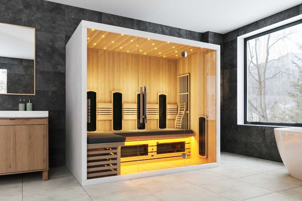 OKAZJA! Sauna na Podczerwień - INFRAPLUS™ 211 Valero Biały Cedr