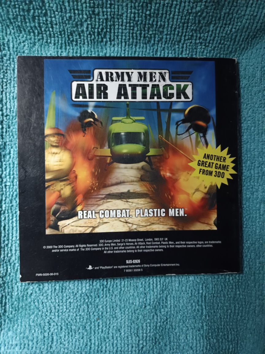 Ps1 Army Men Sarge's Heroes psx psone Książeczka Manual Angielska