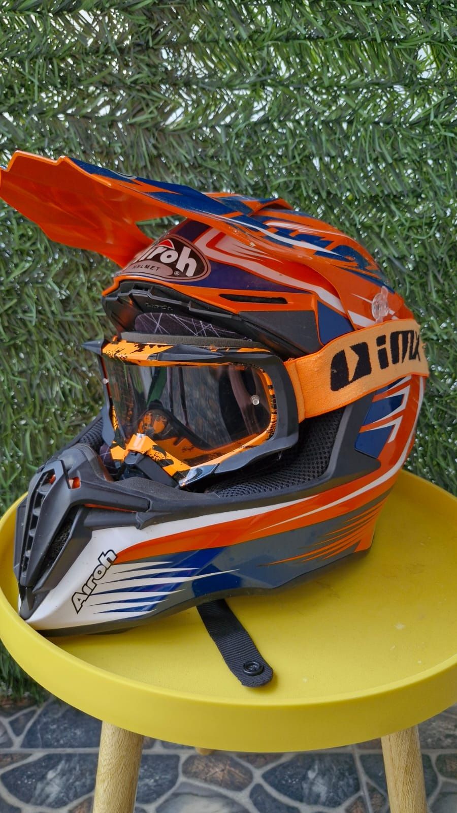 Kask AIROH Cross Twist orange gloss rozmiar S