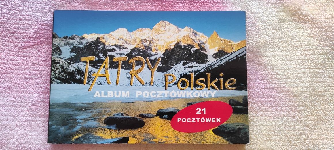 album pocztówkowy Tatry Polskie 21 pocztówek