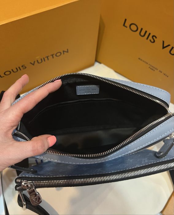 Сумка мужская Louis Vuitton Trio Messenger чип NFC Люкс