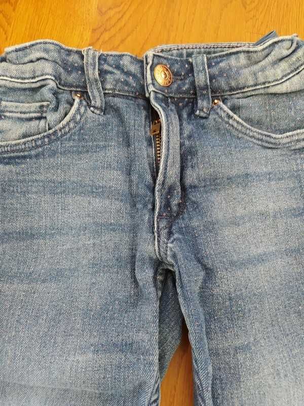 Jeansy slim fit, H&M, roz 134