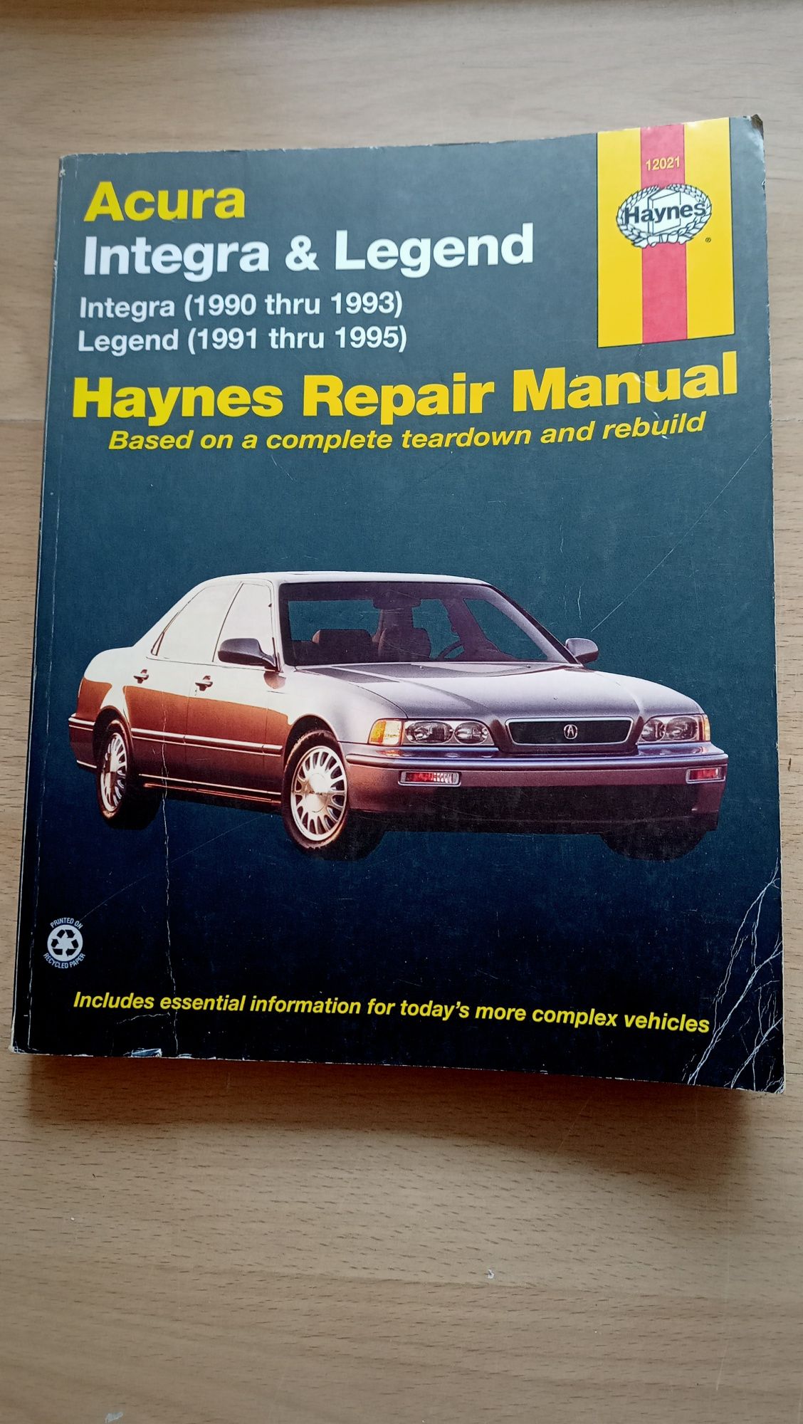 Książka Honda legend & Integra (90-95) Haynes Repair Manual