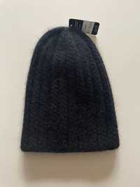 czapka zimowa ciepła z angory i wełny _ 58 cm
