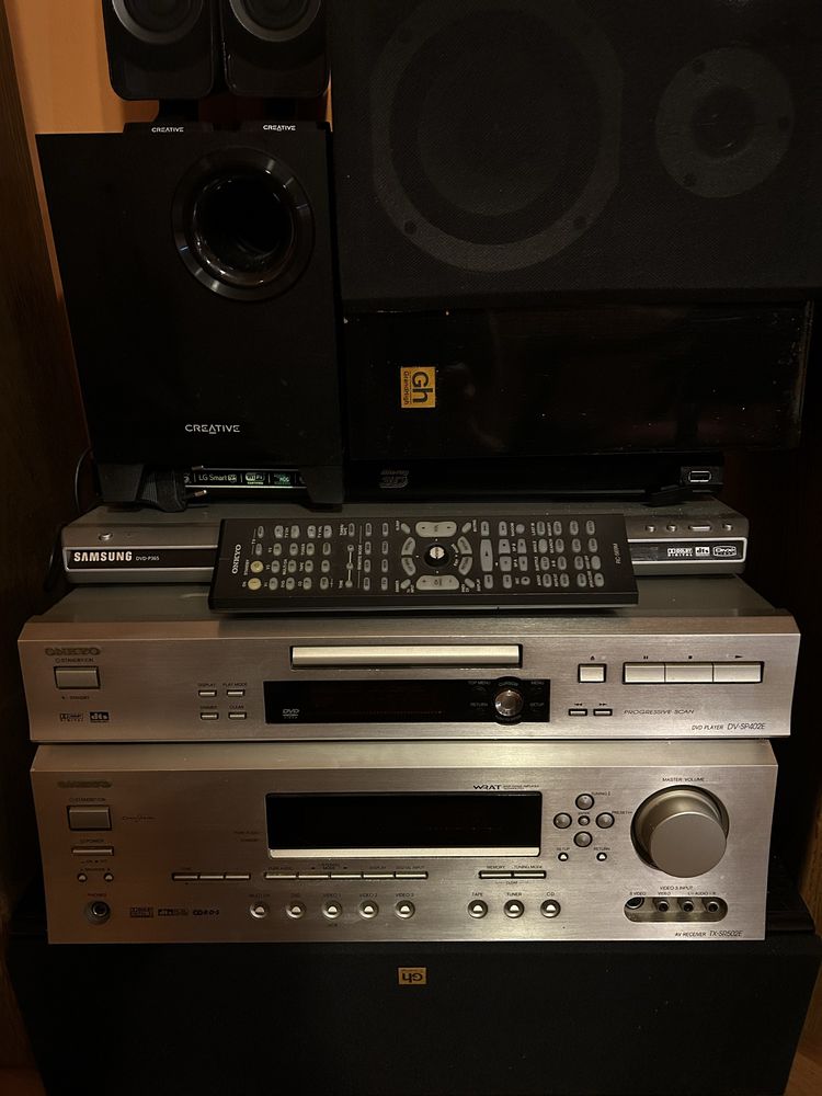 Onkyo zestaw TX-SR502e+DV-SP402e+ głosniki GH