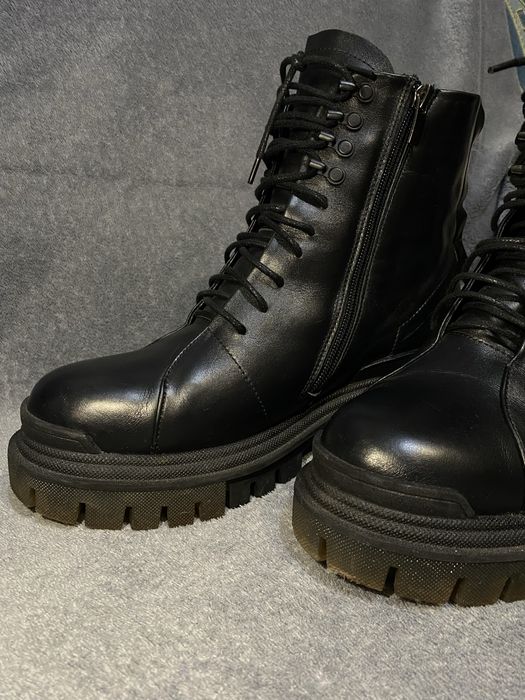 Шкіряні зимові ботинки жіночі