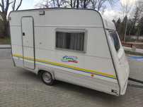 Przyczepa kempingowa Burstner 360 DMC 1000kg rok 2000 -3os przedsionek