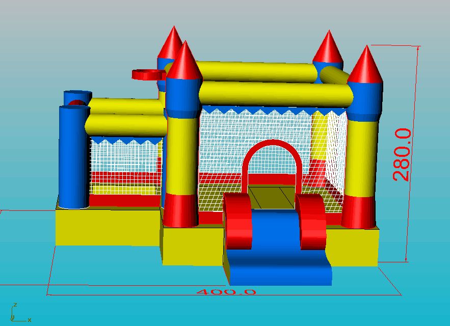 Insuflável Castelo de bolas em pvc (Novo)