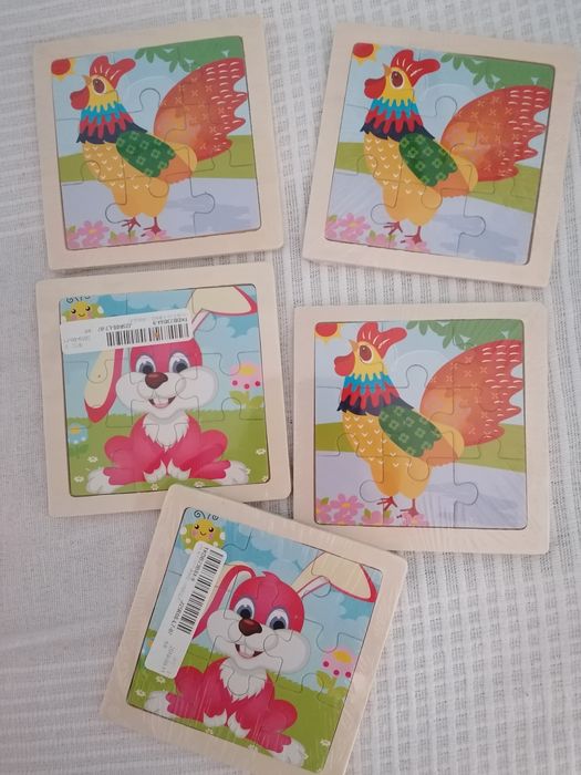 Puzzles madeira montessori - Novos