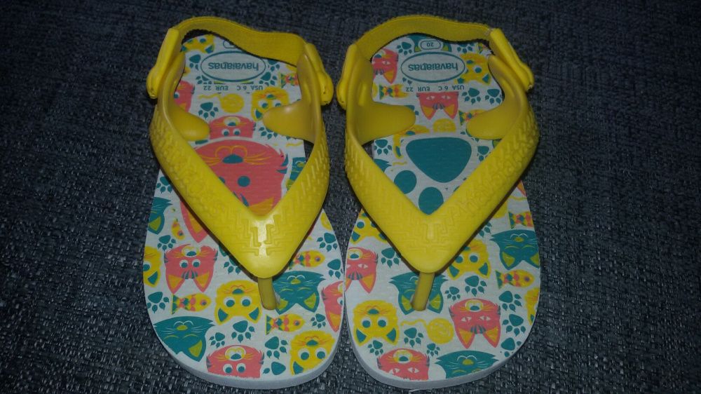 Sandalias Havaianas baby gatos gatinhos NOVAS - tamanho 20 - unisexo