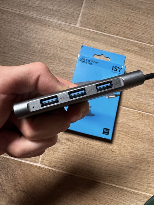 Адаптер USB-C to 3 port USB A, адаптер 3 порта