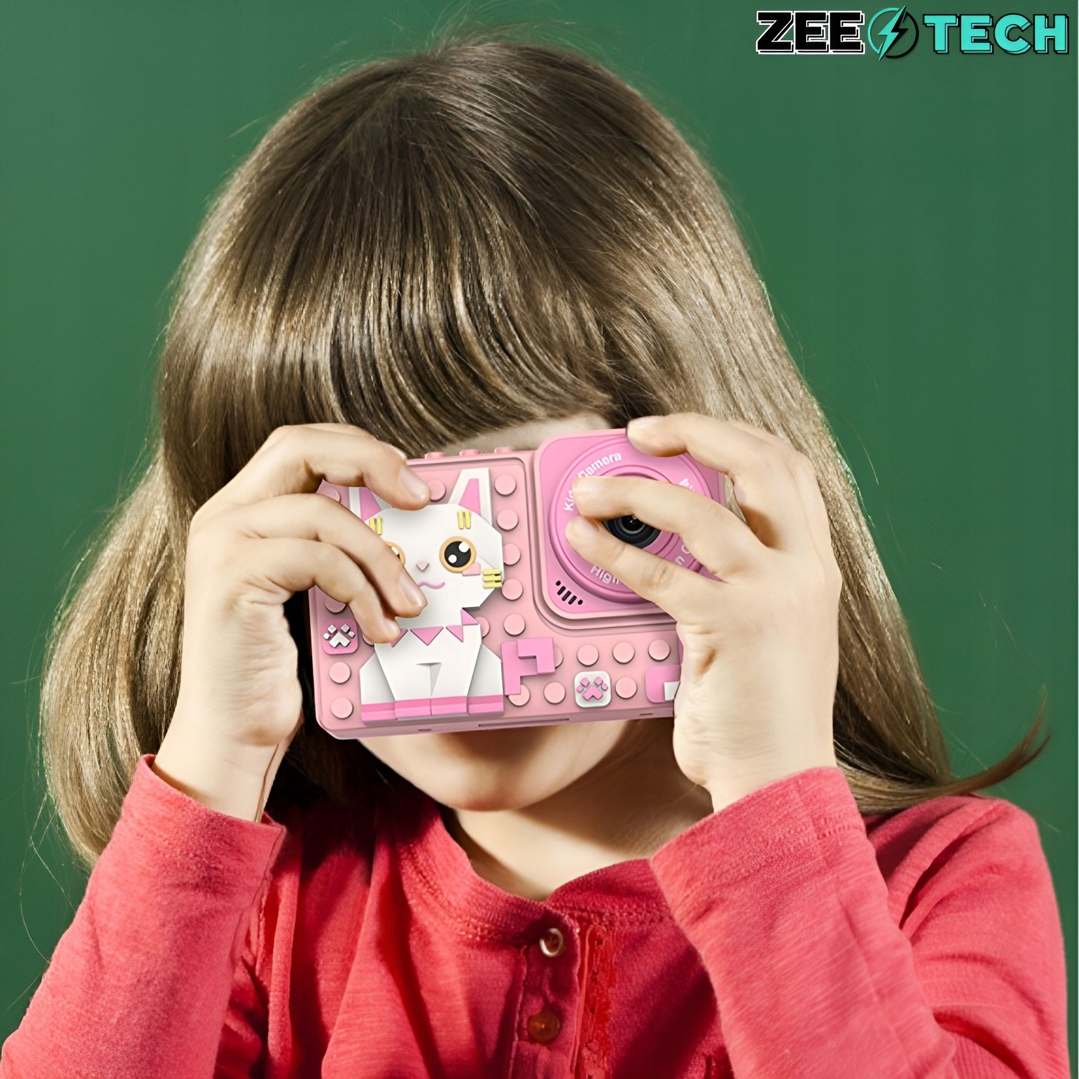 Aparat Fotograficzny Cyfrowy Dla Dzieci 40Mpx Kamera Selfie+Karta 32Gb