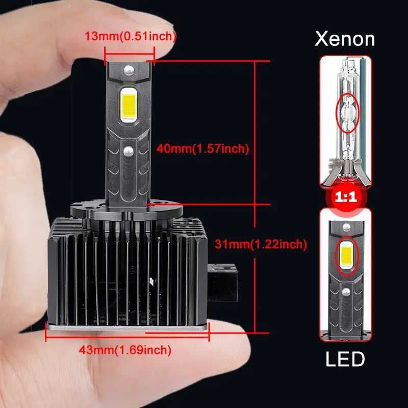 Автомобільні Led лампи D1S, D3S (замість ксенону)