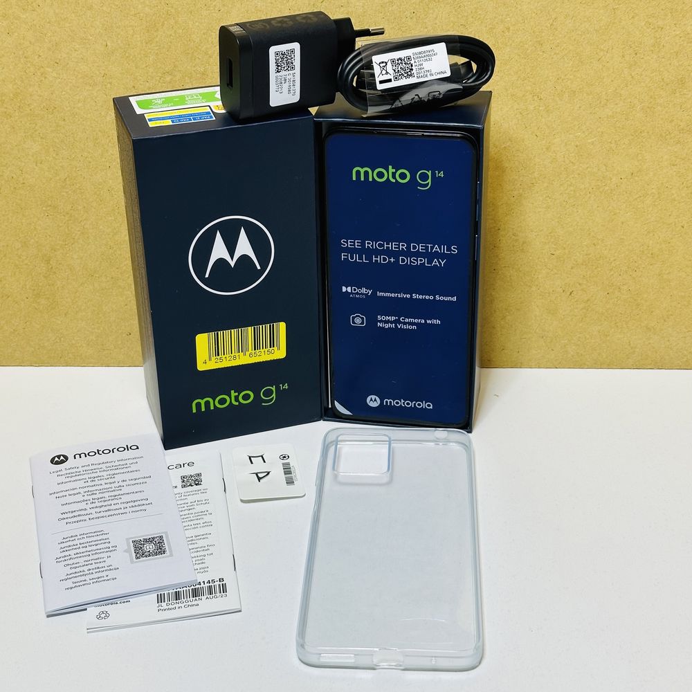 Новий телефон смартфон Motorola G14 (XT2341-3) 4/128Gb NFC Sky Blue