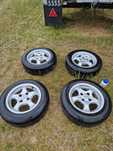 Berlingo, Partner,  Alufelgi 4x108 ET16 14 cali z oponami Bridgestone