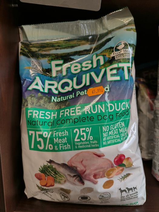 Arquivet fresh Kaczka ryba 2,5 kg + GRATIS Półwilgotna karma dla psów.