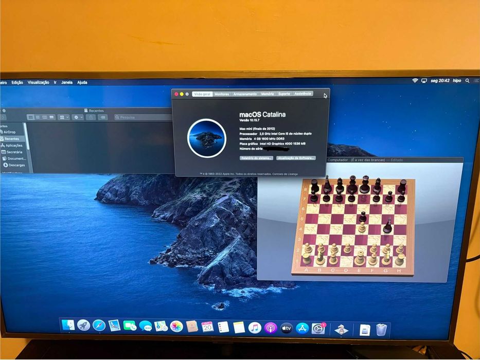 Mac mini 2012, 2,5Ghz intel i5, 4 GB Ram DDR3 1600 MHz