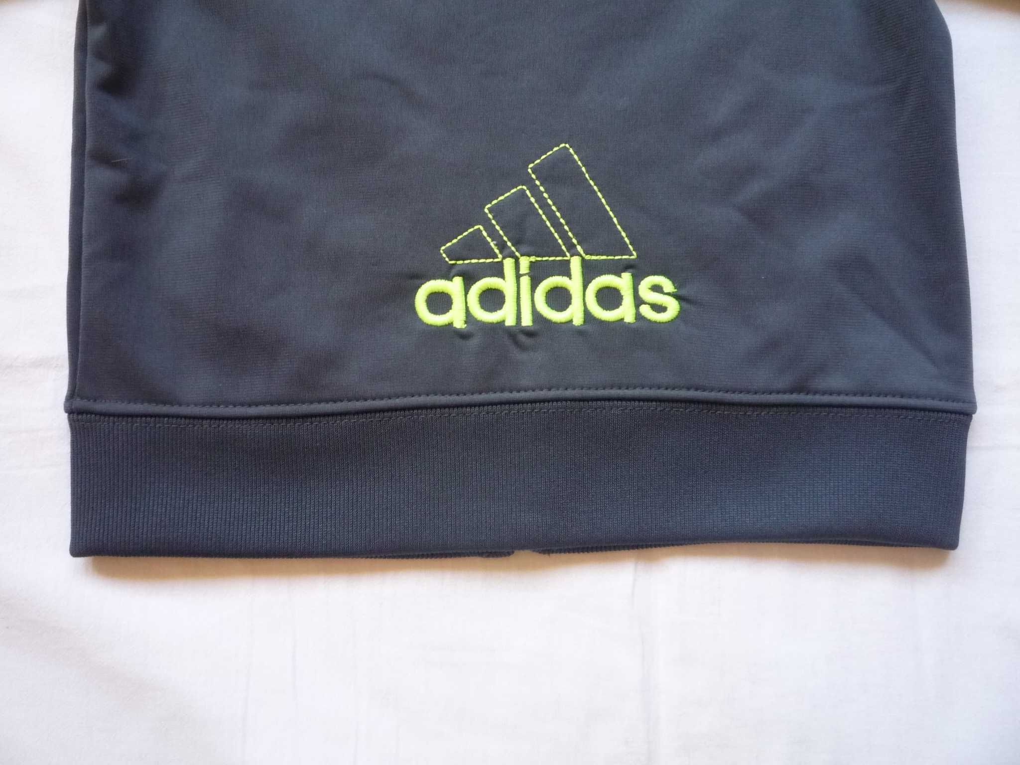 Adidas 80-86 12m-cy Dres szary seledynowe lampasy logo Jak Nowy