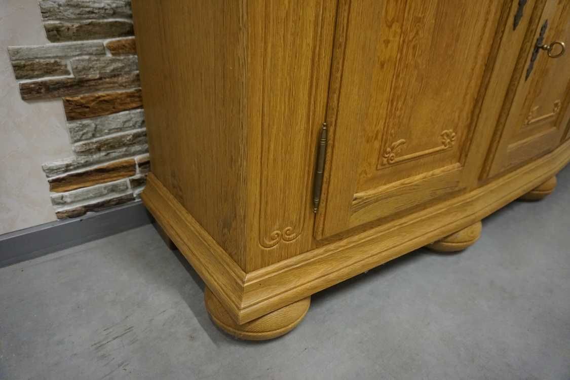 Komoda Wysoka Lity Dąb Dębowa Super pod Telewizor TV  155 cm (p-918)