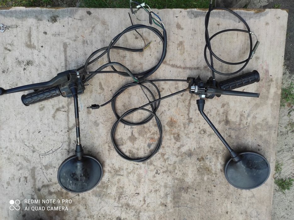 Przełączniki rolgaz lusterka kpl na kierownicę Simson org DDR 9.347