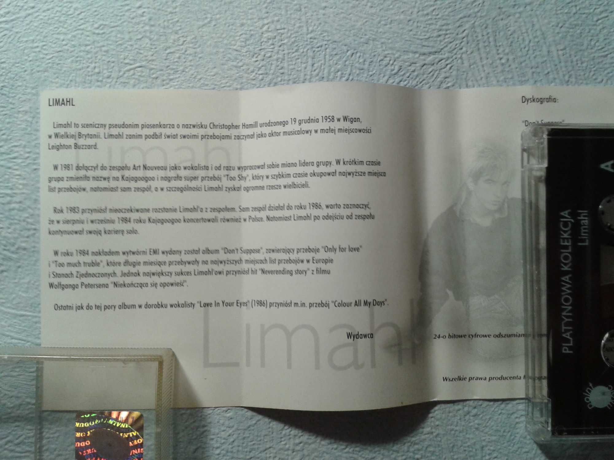 Limahl (Kajagoogoo) – Złote Przeboje z Platynowej Kolekcji na kasecie