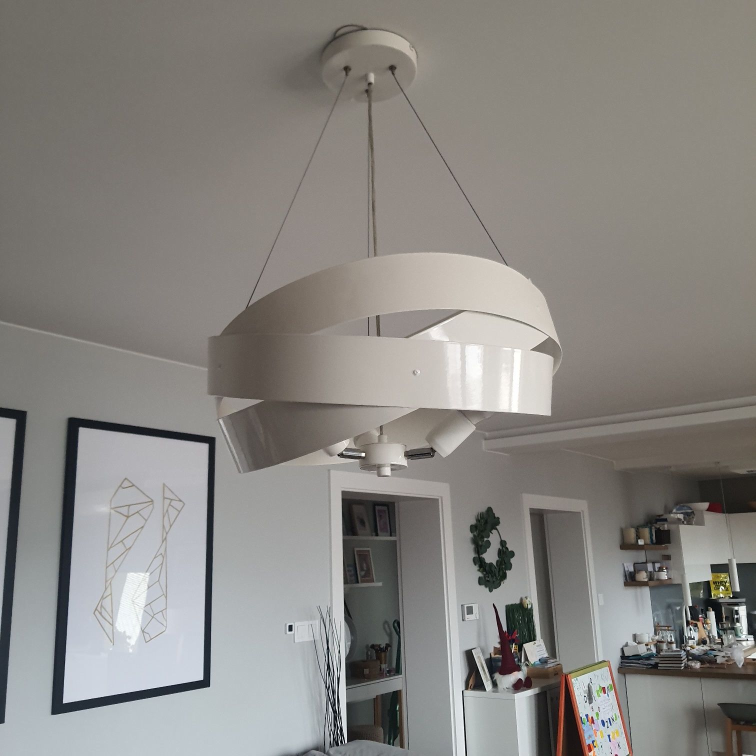 Lampa wisząca metalowa