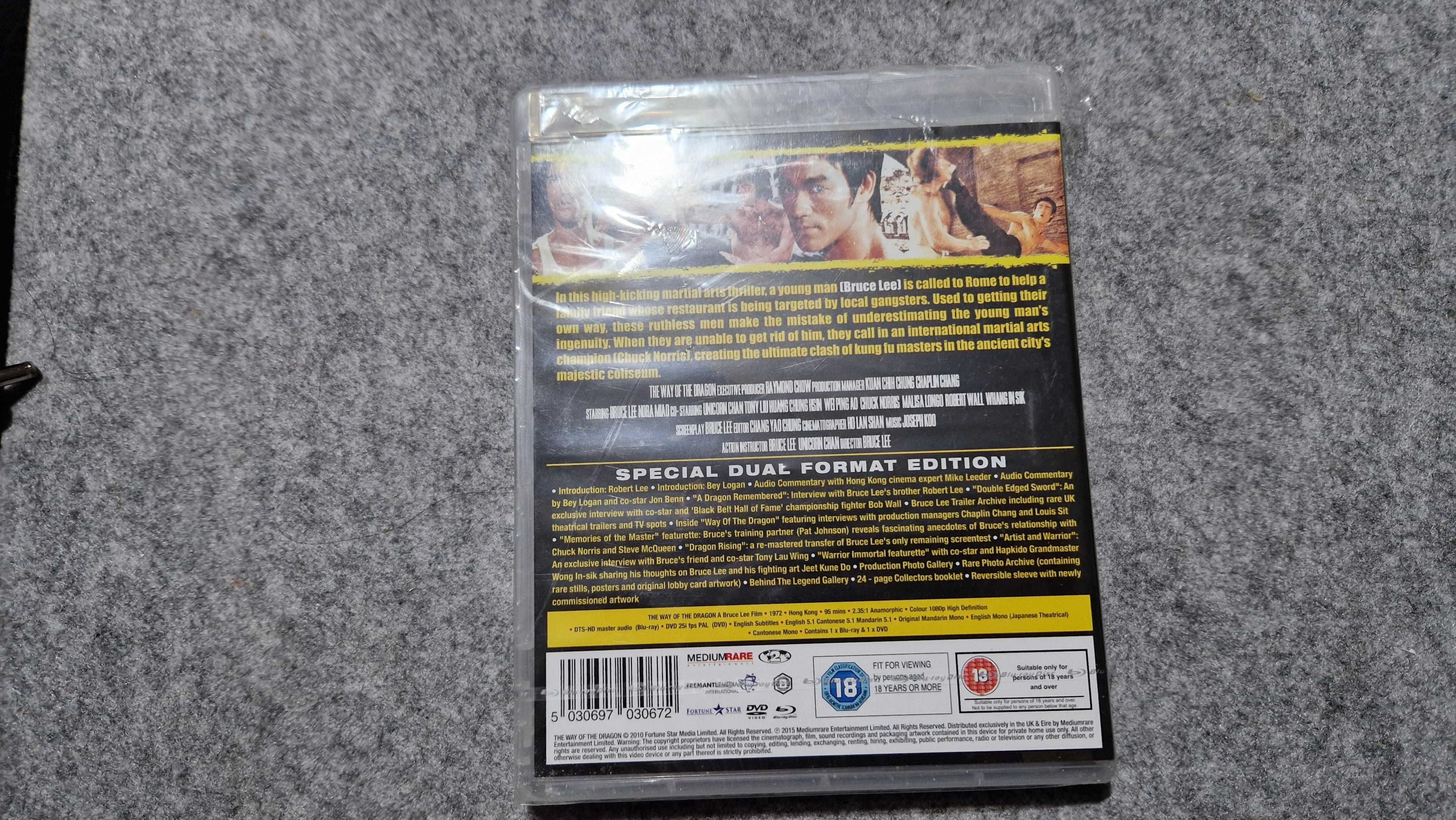 Blu ray The way of the dragon Bruce Lee