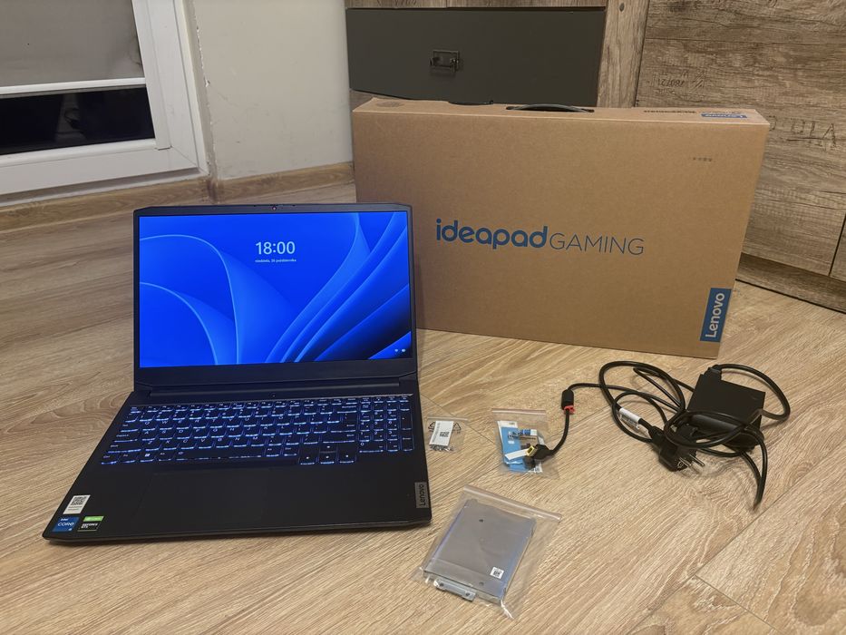 Lenovo Ideapad Gaming 3 i5 16/512GB RTX1650 KOMPLETNY ZESTAW