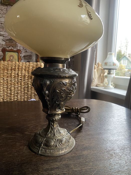 Stara Lampa / Stary Klosz /Recznie Wytrawiany/