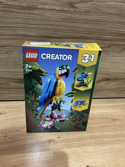 lego creator egzotyczna papuga 3w1
