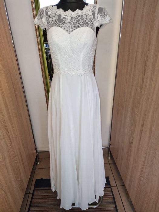 Piekna suknia ślubna balowa 34 xs